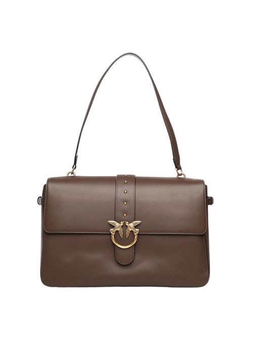 Borsa Love One Extra Sloucht in pelle Marrone PINKO | 105067 A0QOL74Q